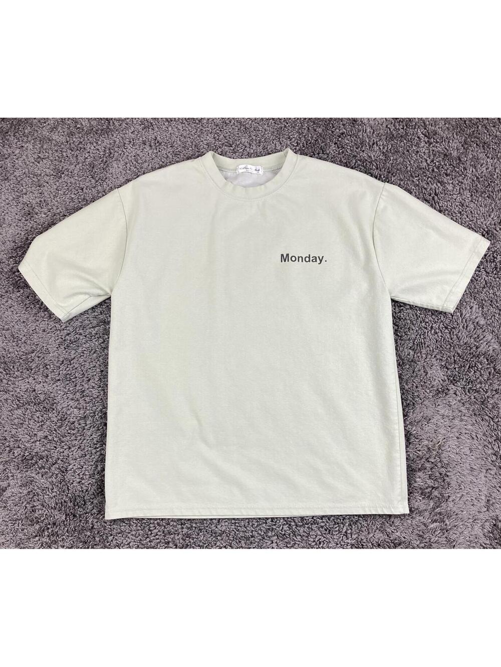 RedBorn & Audi T-Shirt Unisex Sage Green Monday Graphic Sz One Size